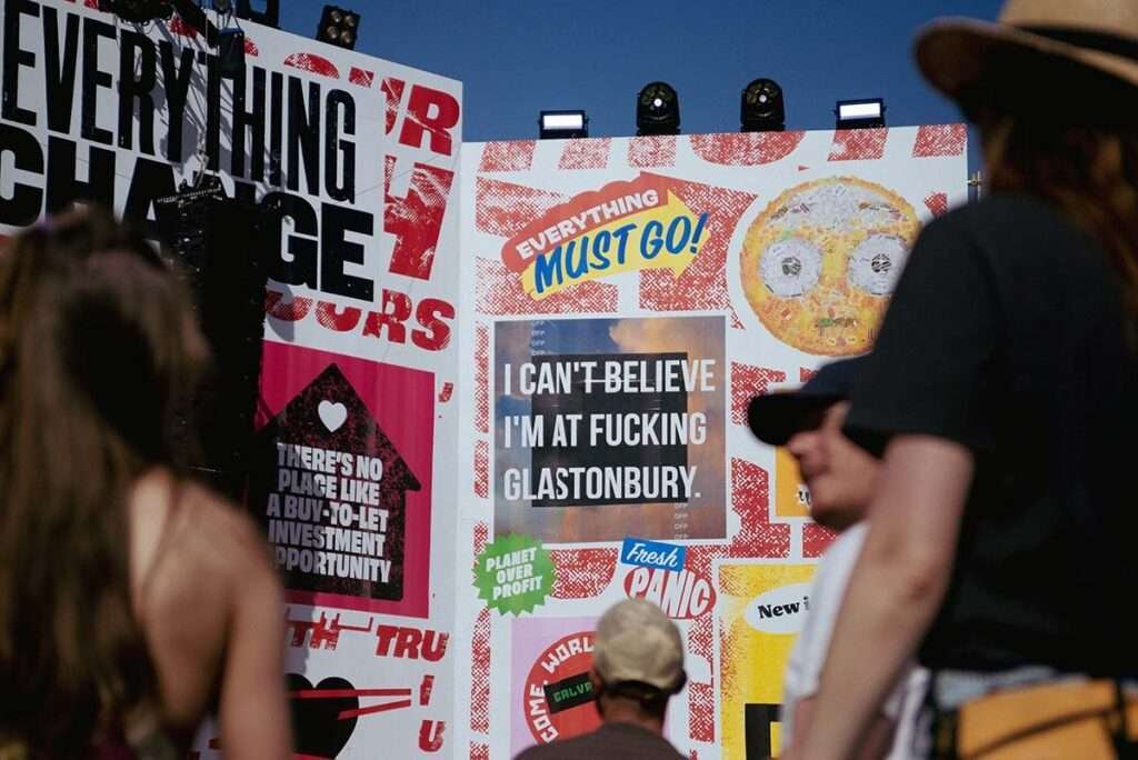 I can't believe I'm at fucking Glastonbury